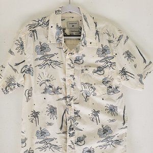 Boys Quicksilver Wild Life Short Sleeve Shirt, size S